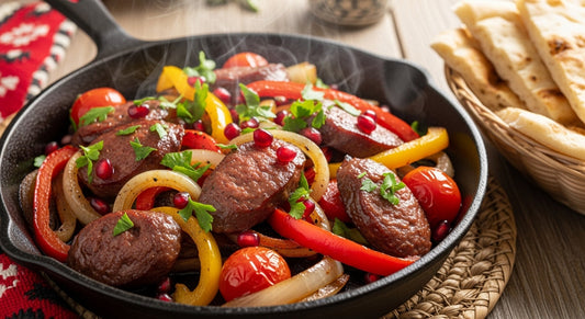 Sausage with Pomegranate Molasses - سجق بدبس الرمان