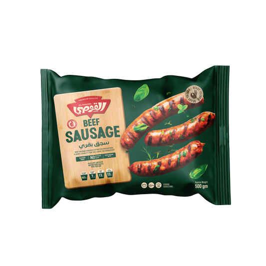 Al-Goussi Beef Sausage (500)Gram - القوصي سجق بقري (500)جرام